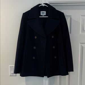 Old Navy Blue Double-Breasted Pea Coat